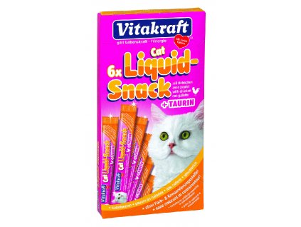 VITAKR Cat Liquid-Snack Taurin/kure 6x15g