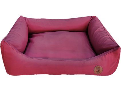HUHUBAMBOO Pelíšek pro pejska CLASSIC, bordo velikost M