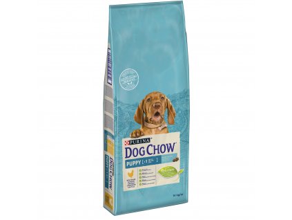 Dog Chow Puppy kuřecí s rýží 14kg (expirace: 5.4.2021)