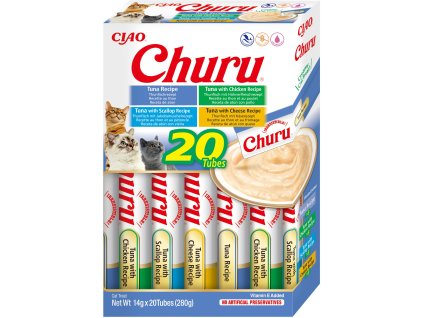 Churu cat masové pyré mix - tuňák 280g (BAL.)
