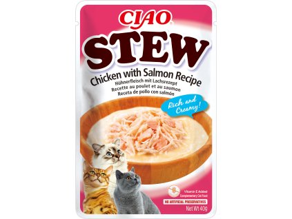 Kapsička Churu Stew - kuře, losos 40g
