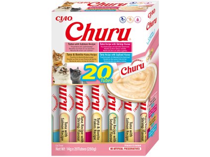 Churu cat masové pyré mix - mořské plody 280g (BAL.)