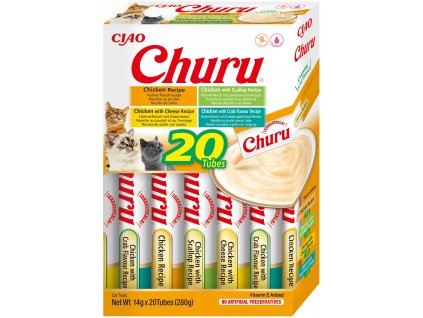 Churu cat masové pyré mix - kuře 280g (BAL.)