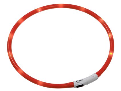 Karlie Visiolight svíticí LED obojek pro psy 70cm oranžový