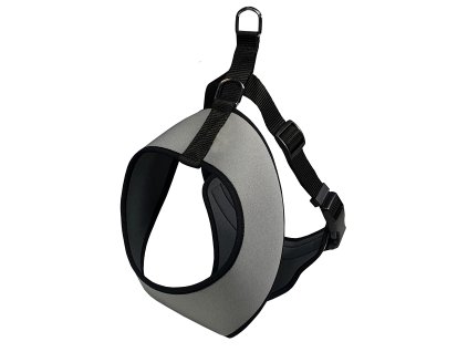 HUHUBAMBOO postroj do auta neopren, šedý vel. XS