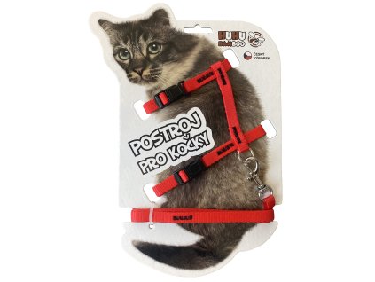 HUHUBAMBOO set postroj+vodítko CAT, červený