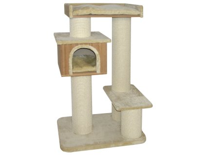 CATGATO skrabadlo Bamboo Residence bezove 126cm