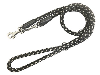 Huhubamboo vodítko UZLÍK přepínací lanové 1,4x240cm, černo-šedé