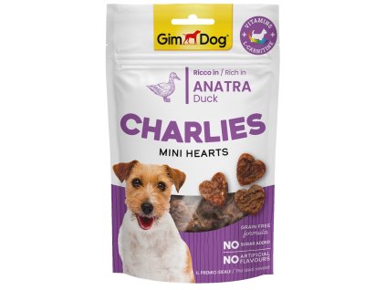 GIMDOG Charlies Mini Hearts kachní 70g