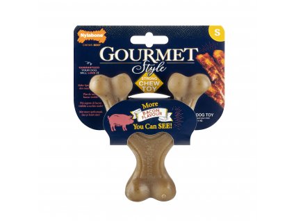 Nylabone hračka Gourmet Wishbone příchuť slanina S