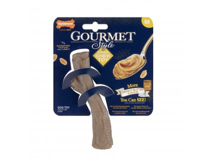 Nylabone hračka Gourmet klacek příchuť burákové máslo M