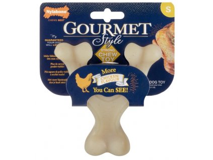 Nylabone hračka Gourmet Wishbone příchuť kuřecí S