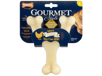 Nylabone hračka Gourmet Wishbone příchuť kuřecí L