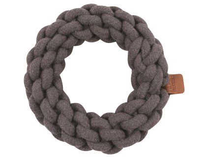 M-Pets Coto bavlněná hračka kruh, šedý 18cm
