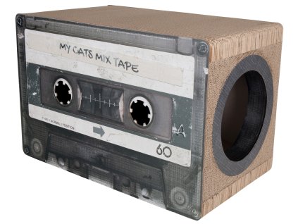 District 70 MIXTAPE kartonové škrabadlo černé