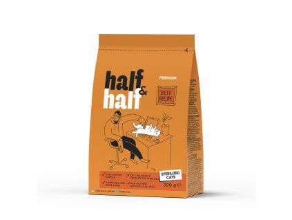 Half&Half Cat Sterilized hovězí 0,3 kg