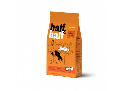 Half&Half Cat Sterilized hovězí 2 kg
