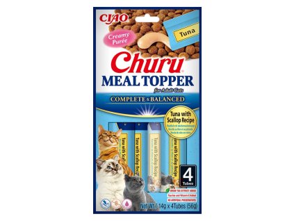 Churu Cat Meal Topper tuňák s hřebenatkou 4x14 g