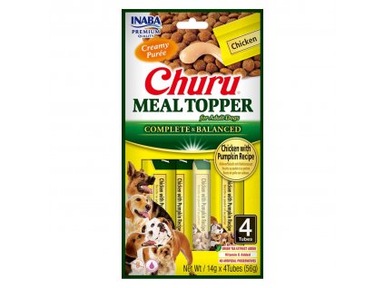 Churu Dog Meal Topper kuře s dýňí 4x14 g