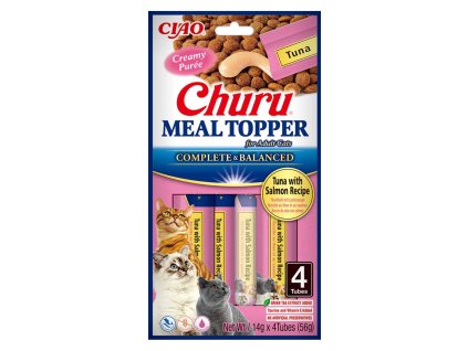 Churu Cat Meal Topper tuňák s lososem 4x14 g