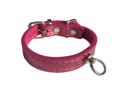 HUHUBAMBOO METAL obojek růžový XS