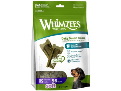 WHIMZEES Soft dentální pamlsek pro psy XS (2-7kg) 56ks
