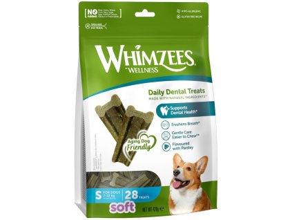 WHIMZEES Soft dentální pamlsek pro psy S (7-12kg) 28ks