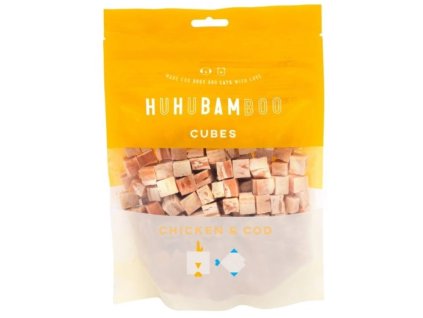 Huhubamboo kostky s kuřecím a treskou 75g