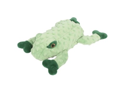Huhubamboo hračka pro psy žába zelená 29cm