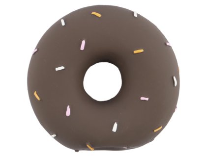 Huhubamboo pískací hračka pro psy latexový donut 65cm