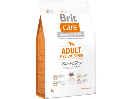 Brit Care Adult Medium Breed Lamb & Rice 3kg