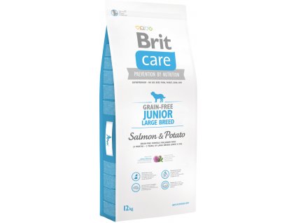 Brit Care Grain Free Junior Large Breed Salmon & Potato 12kg
