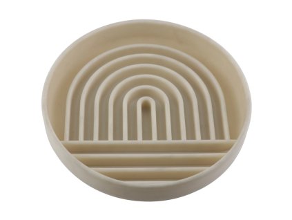 Huhubamboo miska protihltací béžová 19,8cm
