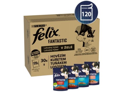 Felix Fantastic multipack lahodný výběr v želé 120 × 85 g