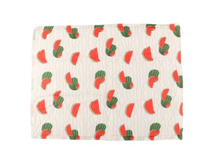 Chladící podložka HUHUBAMBOO meloun L 100x70 cm