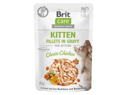 Brit Care Cat Kitten Fillets in Gravy Choice Chicken 85 g