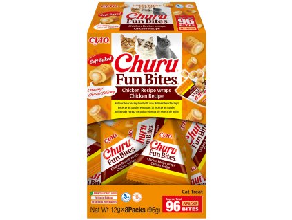 Churu Cat Fun Bites – kuřecí s náplní kuře 8x12g