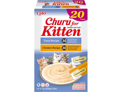 Churu Cat masové pyré – losos 4×14g