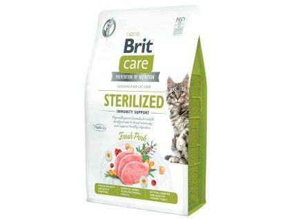 60192 brit care cat grain free sterilized immunity support 2 kg