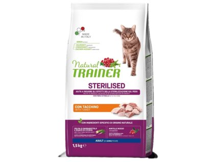 Natural Trainer Cat Serilised krůtí maso 1,5 kg