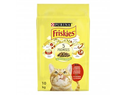 Friskies K hovězí+kuře+zelenina 10kg