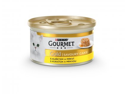 Konzerva GOURMET Gold Sav.Cake kuřecí a mrkev 85g