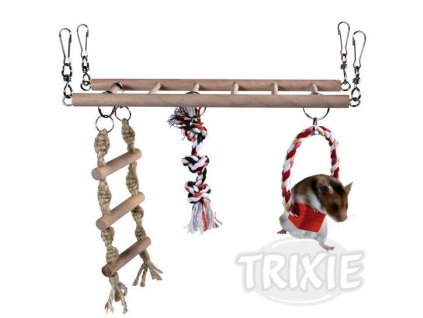 Trixie Houpačka do klece + kruh, žebřík, trojuzel 29x25x9cm
