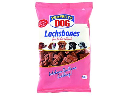 Perfecto Dog lososové kostičky 150g