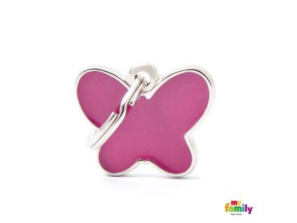 Známka Charms motýl růžový