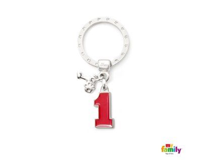 Známka Charms - nr.1 cervene
