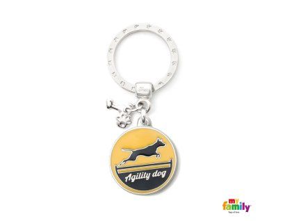 Známka Charms - agility zluta