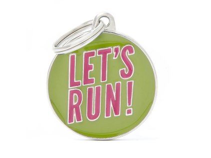 Známka Charms - LET S RUN!