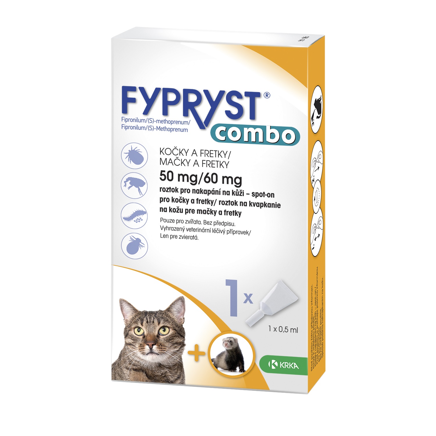 Krka Fypryst combo spot-on (kocky a fretky)