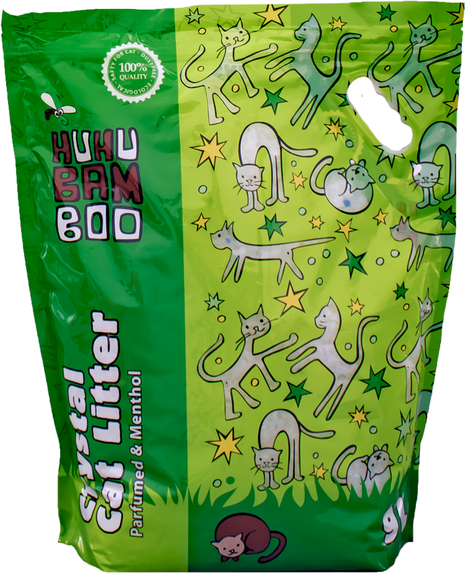 Podestýlka Huhubamboo silikon mentol 9l